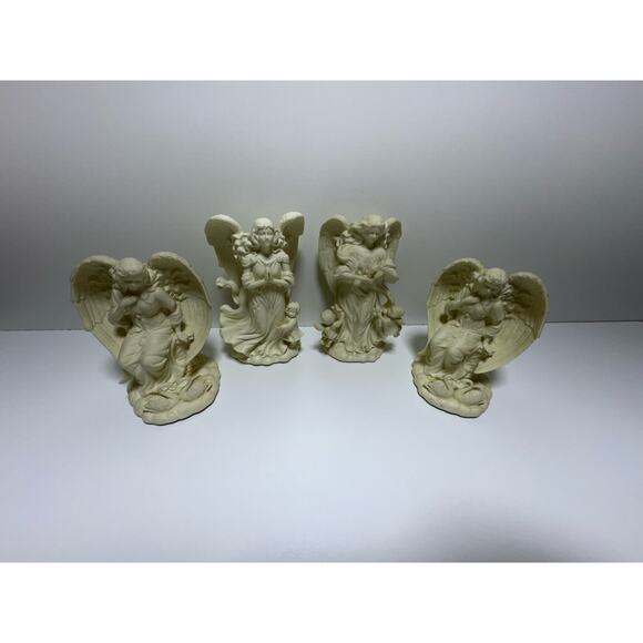 Party Lite Other - Partylite Taper Candle Holder Figurine Retired Set of Five Bisque Porcelain